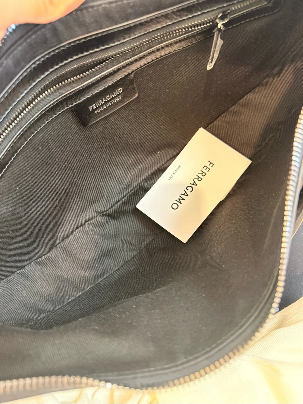 Ferragamo Women's Black Multipocket Hobo Bag Black